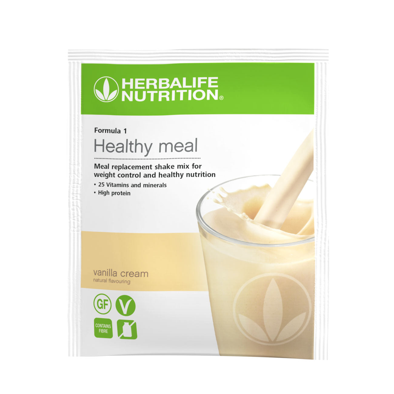 Herbalife Formula 1 Nutritional Shake Mix Sachets Vanilla Cream Pack of 7 sachets