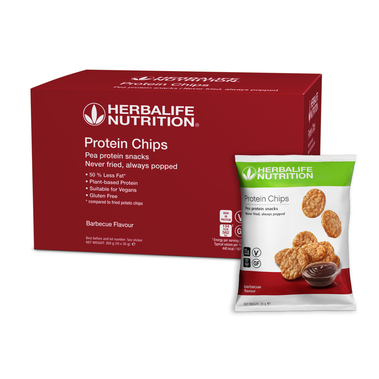 Herbalife Protein Chips Barbecue 10 x 30 G