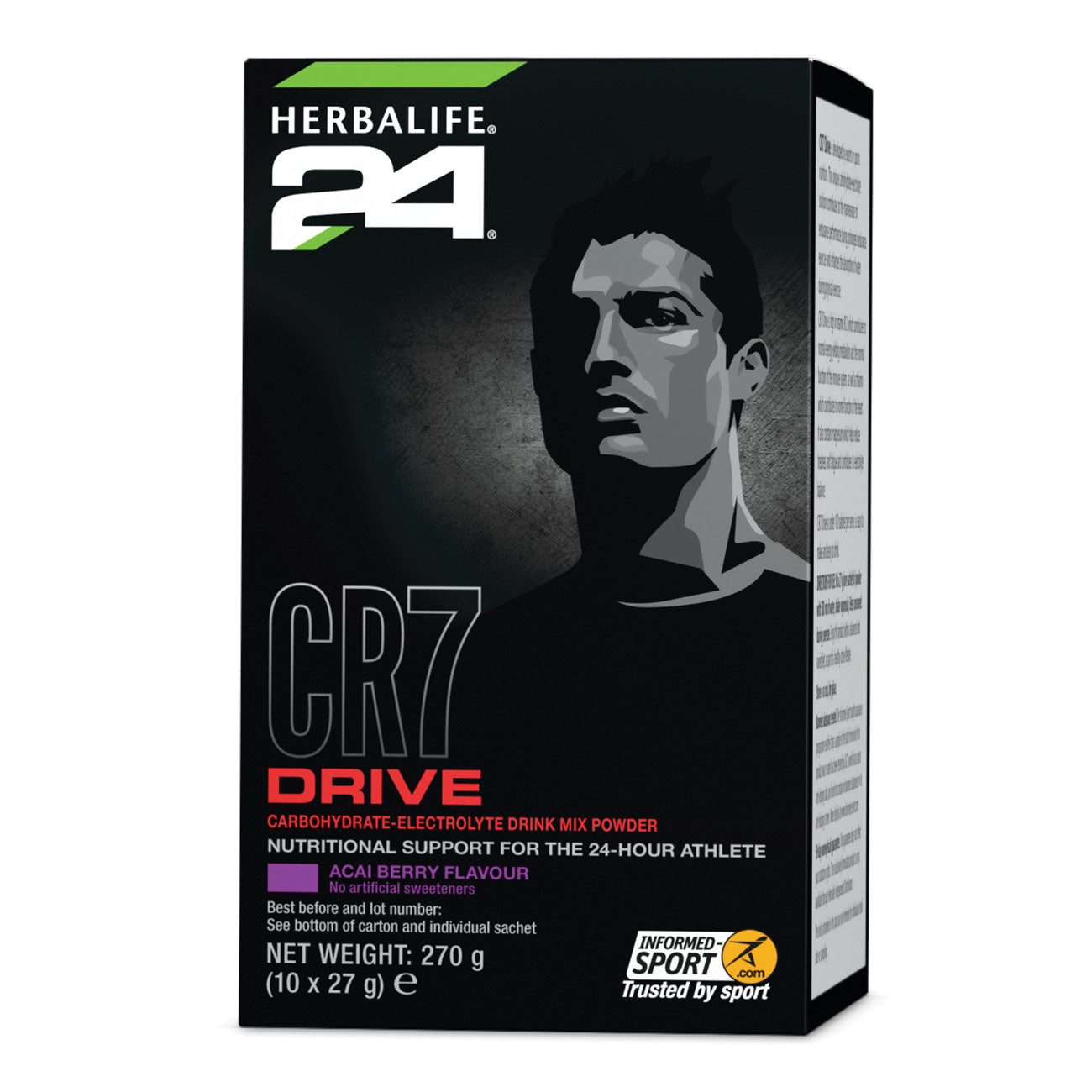 Herbalife CR7 Drive Sachets Acai Berry 10 Sachets each 27G
